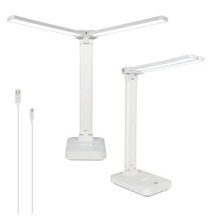 Brilagi - LED-dimmbare Tischlampe MODO DUO LED/8W/5V 3000/4000/6500K weiß