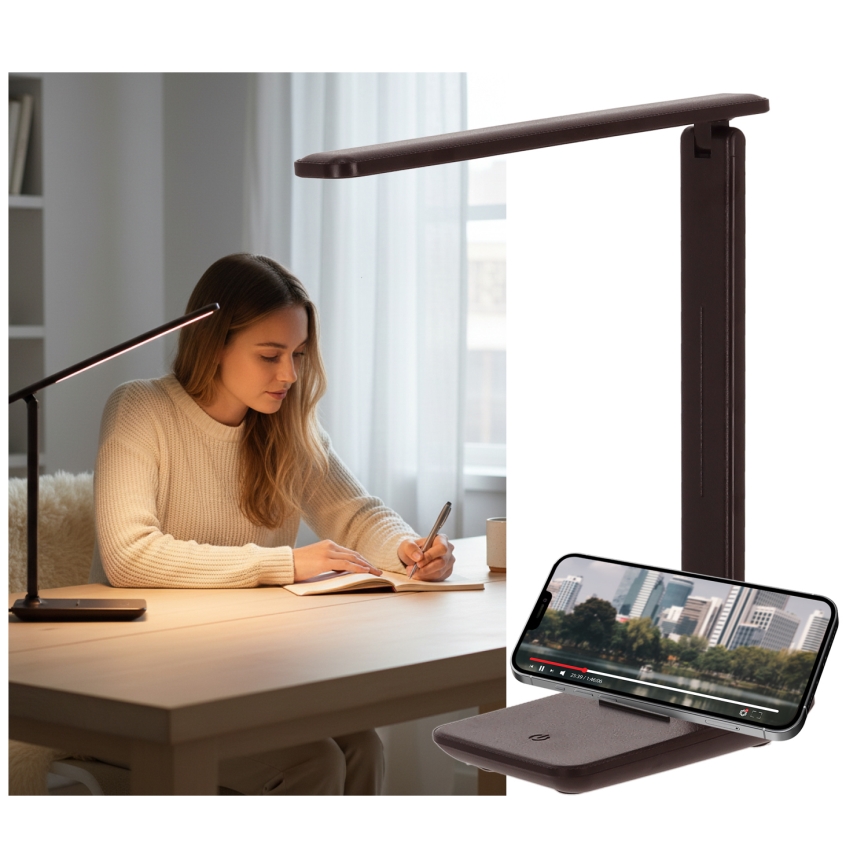 Brilagi - dimmbare LED-Tischlampe MODO LED/7W/230V 3000/4000/6500K braun