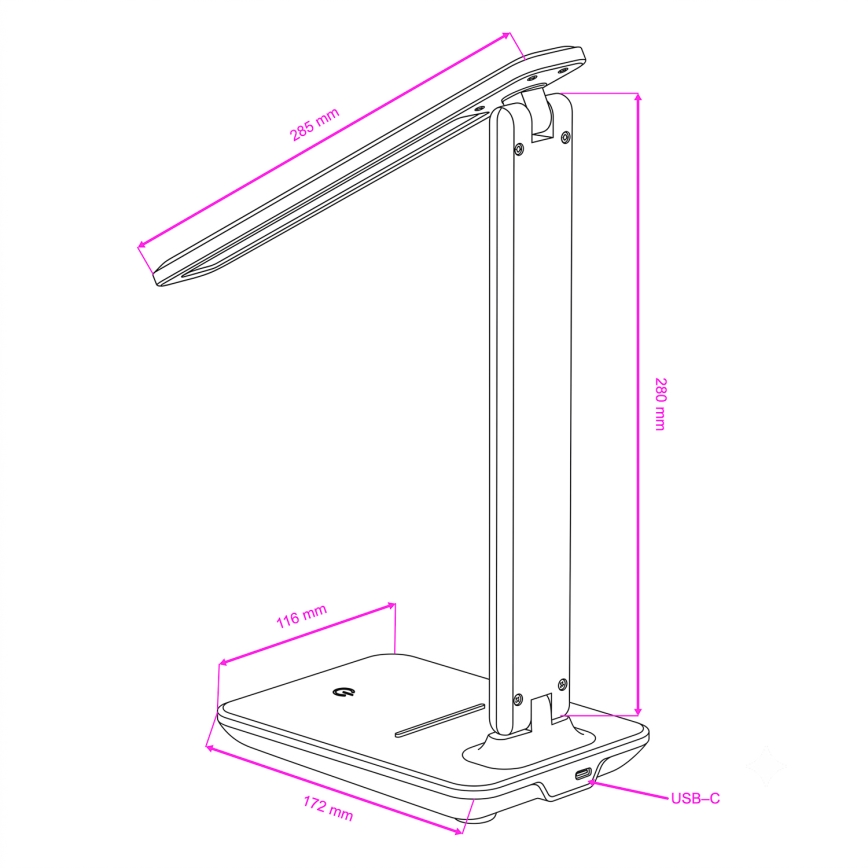 BRILAGI - dimmbare LED-Tischlampe MODO LED/7W/230V 3000/4000/6500K braun