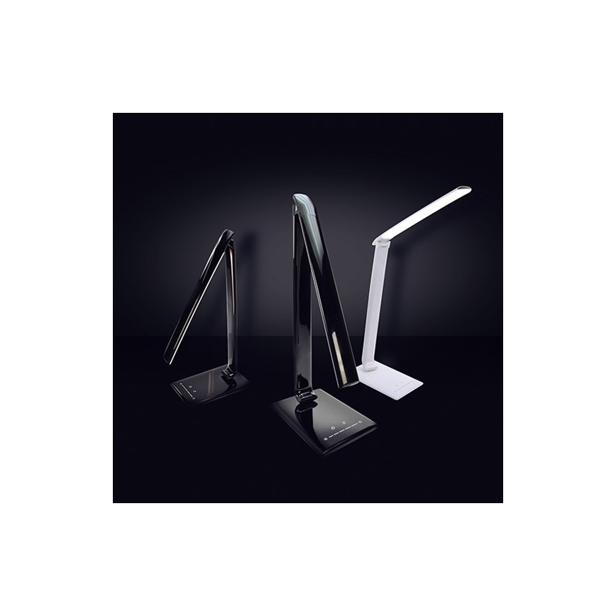 Brilagi - LED Dimmbare Tischlampe USB-Anschluss LED/12W/230V schwarz