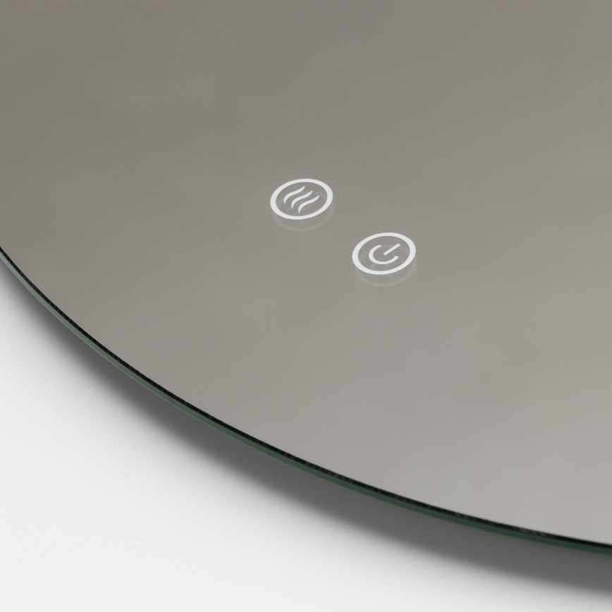 Brilagi - LED-beheizter Badezimmerspiegel DEMI ECO LED/12W/230V Ø 60 cm IP44 CRI 90 dimmbar + CCT