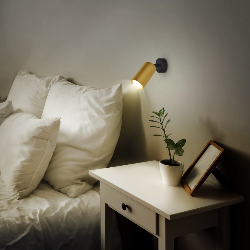 Brilagi - Dimmbares LED RGBW-Spot SELE GOLDEN 1xGU10/4,8W/230V 3000K schwarz/gold + Fernbedienung