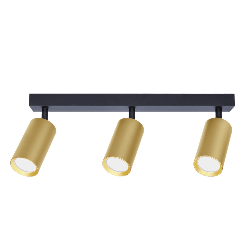 Brilagi - LED RGBW dimmbarer Einbaustrahler SELE GOLDEN 3xGU10/4,8W/230V 3000K schwarz/gold + Fernbedienung