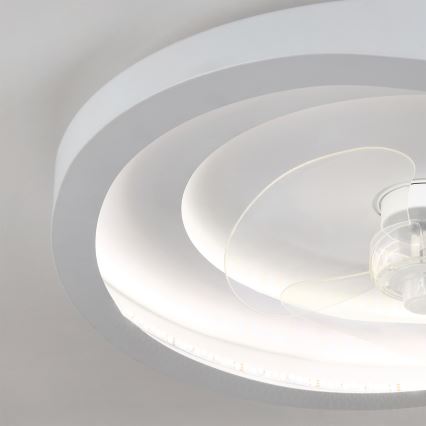Brilagi - Dimmbarer LED-Deckenventilator LED/80W/230V 3000-6500K Ø 50 cm weiß + Fernbedienung