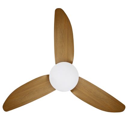 Brilagi - LED dimmbarer Deckenventilator LED/30W/230V 3000-6500K weiß/braun + Fernbedienung