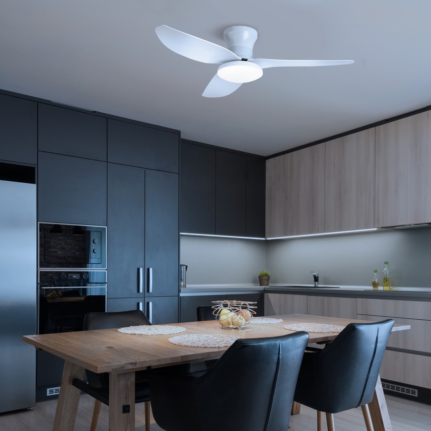 Brilagi - LED dimmbarer Deckenventilator LED/30W/230V 3000-6500K Weiß + Fernbedienung