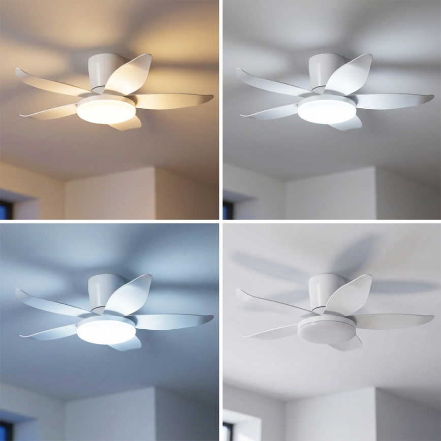 Brilagi - Dimmbarer LED-Deckenventilator LED/32W/230V 3000-6500K Ø 95 cm weiß + Fernbedienung