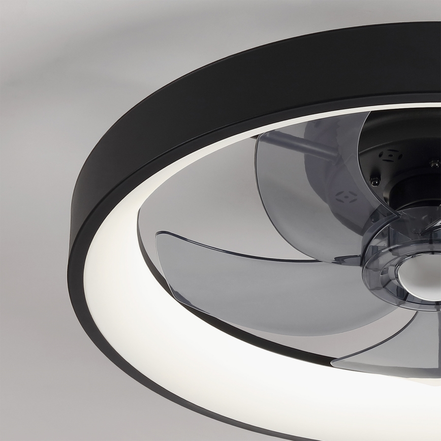 Brilagi - LED-dimmbarer Deckenventilator LED/34W/230V Ø 50 cm schwarz + Fernbedienung