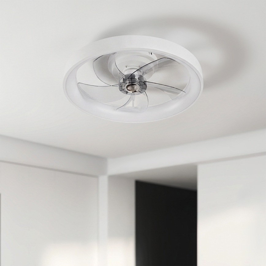 Brilagi - LED dimmbarer Deckenventilator LED/34W/230V Ø 50 cm weiß + Fernbedienung