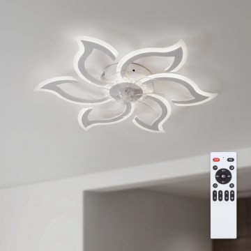 Brilagi - LED-dimmbarer Deckenventilator LED/34W/230V Ø 83 cm weiß + Fernbedienung