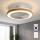 Brilagi - LED-dimmbarer Deckenventilator LED/38W/230V 3000–6500K Ø 50 cm weiß/braun + Fernbedienung