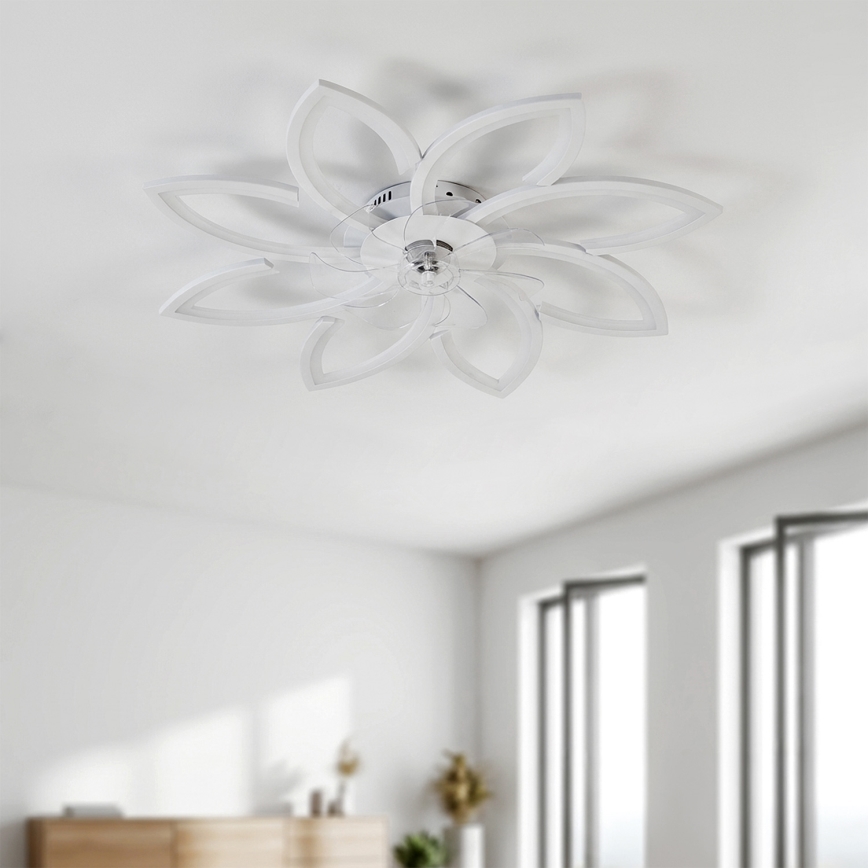Brilagi - Dimmbarer LED-Deckenventilator LED/43W/230V 3000-6500K Ø 90 cm weiß + Fernbedienung