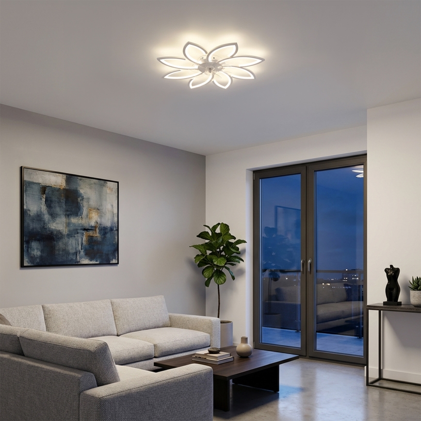 Brilagi - Dimmbarer LED-Deckenventilator LED/43W/230V 3000-6500K Ø 90 cm weiß + Fernbedienung
