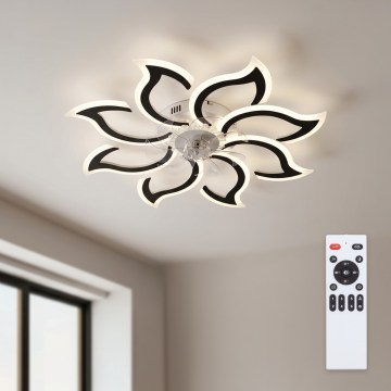 Brilagi - LED-dimmbarer Deckenventilator LED/44W/230V 3000-6500K Ø 90 cm schwarz + Fernbedienung