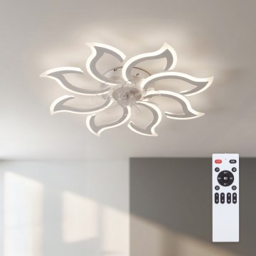 Brilagi - LED-dimmbarer Deckenventilator LED/44W/230V Ø 90 cm weiß + Fernbedienung