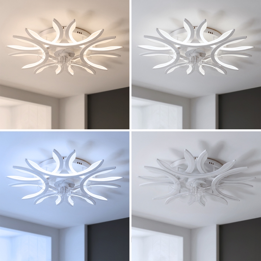 Brilagi - LED-dimmbarer Deckenventilator LED/70W/230V 3000-6500K Durchmesser 76 cm weiß + Fernbedienung