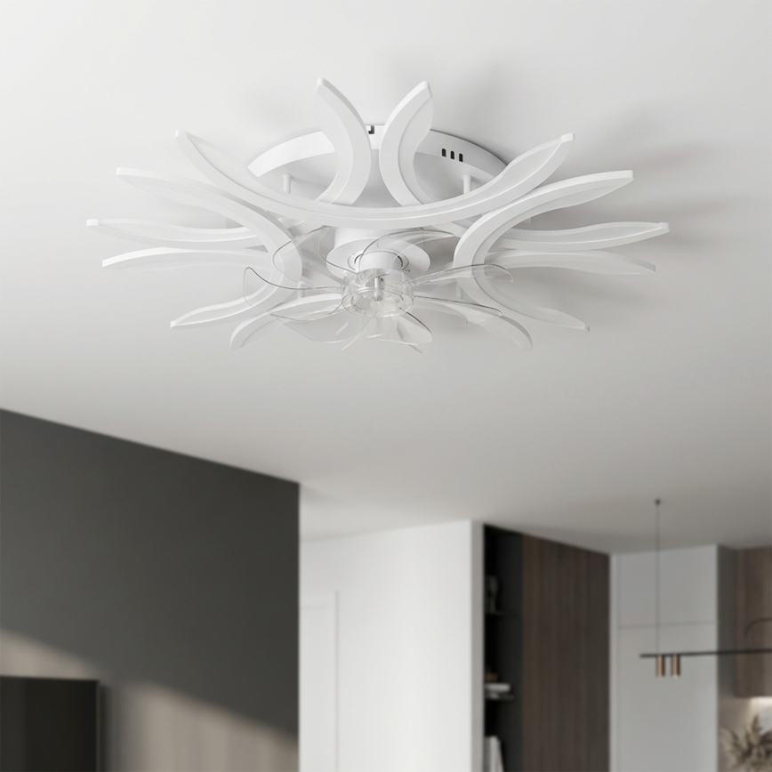 Brilagi - LED-dimmbarer Deckenventilator LED/70W/230V 3000-6500K Durchmesser 76 cm weiß + Fernbedienung