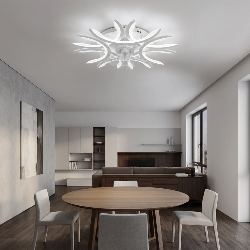 Brilagi - LED-dimmbarer Deckenventilator LED/70W/230V 3000-6500K Durchmesser 76 cm weiß + Fernbedienung