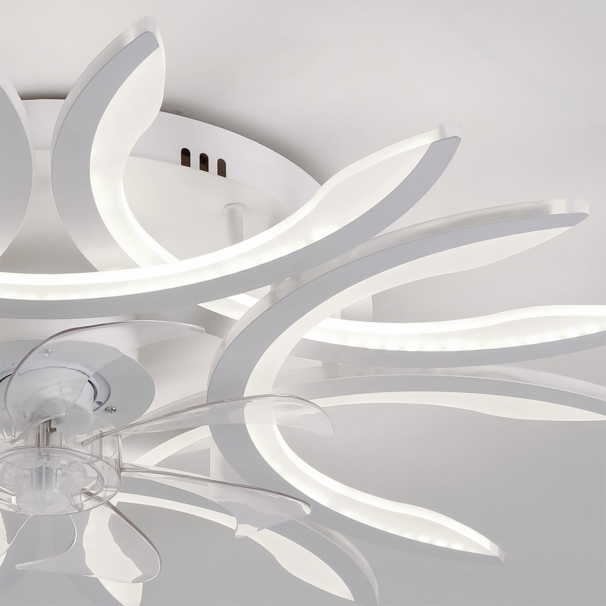 Brilagi - LED-dimmbarer Deckenventilator LED/70W/230V 3000-6500K Durchmesser 76 cm weiß + Fernbedienung