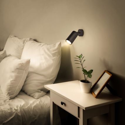 Brilagi - LED RGBW dimmbarer Einbaustrahler SELE 1xGU10/4,8W/230V 3000K schwarz + Fernbedienung