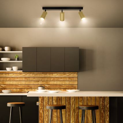 Brilagi - LED-dimmbarer Deckenspot SELE GOLDEN 3xGU10/6,5W/230V 2700-6500K schwarz/gold