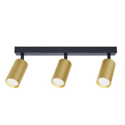 Brilagi - LED-dimmbarer Deckenspot SELE GOLDEN 3xGU10/6W/230V 3000K schwarz/gold
