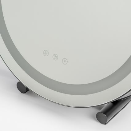 BRILAGI - LED-dimmbarer Make-up-Spiegel CALIFORNIA LED/17W/230V 3000/4000/6500K Ø 42 cm schwarz