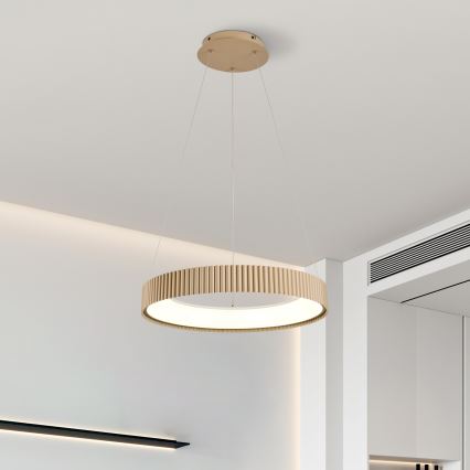 Brilagi - LED-dimmbare Pendelleuchte an Kabel FALCON MODERN LED/30W/230V 3000-6500K 40 cm beige + Fernbedienung