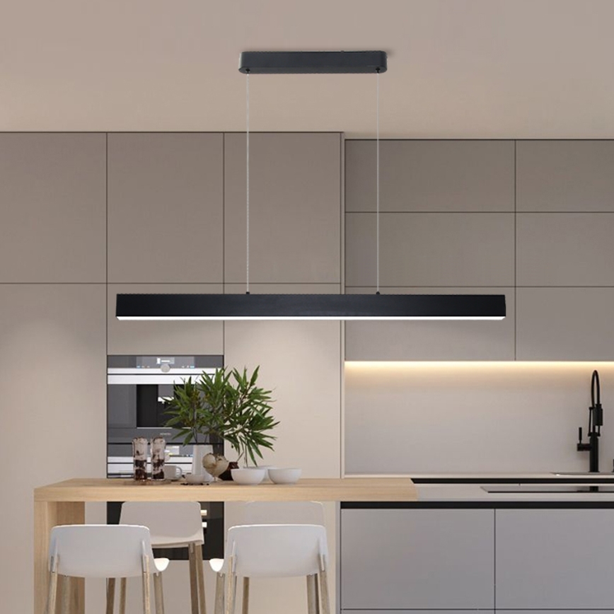 Brilagi - LED dimmbare Hängeleuchte an Kabel SLEEKLINE SMART LED/40W/230V 3000-6000K Wi-Fi Tuya schwarz + Fernbedienung