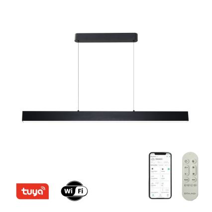 Brilagi - LED dimmbare Hängeleuchte an Kabel SLEEKLINE SMART LED/40W/230V 3000-6000K Wi-Fi Tuya schwarz + Fernbedienung