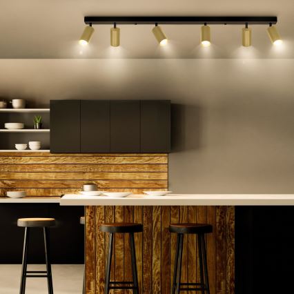 Brilagi - LED-dimmbare Spot-Leuchte SELE GOLDEN 6x GU10/6,5W/230V 2700-6500K schwarz/gold