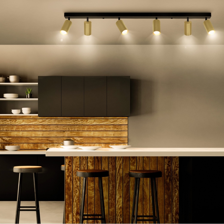 Brilagi - LED-dimmbare Spot-Leuchte SELE GOLDEN 6x GU10/6,5W/230V 2700-6500K schwarz/gold