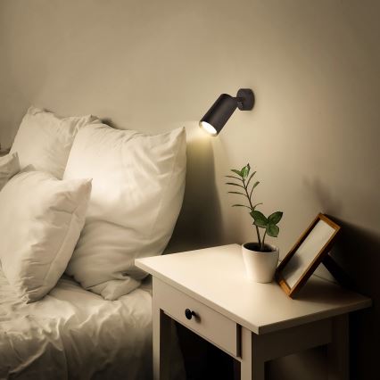 Brilagi - LED RGBW dimmbarer Wandspot SELE 1xGU10/4,8W/230V 3000K schwarz + Fernbedienung