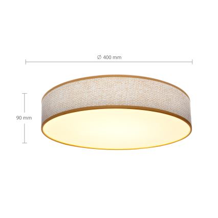 Brilagi - LED dimmbare Deckenleuchte CARMEN LED/48W/230V 3000-6500K Ø 40 cm + Fernbedienung