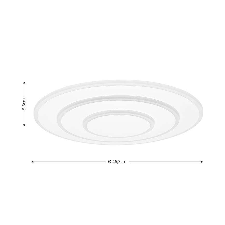 Brilagi - LED dimmbare Deckenleuchte MODERN LED/58W/230V 2700-6500K Ø 46,3 cm + Fernbedienung