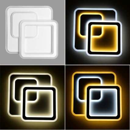 Brilagi - LED dimmbare Deckenleuchte MODERN LED/80W/230V 2700-6500K 52,5x52,5 cm + Fernbedienung