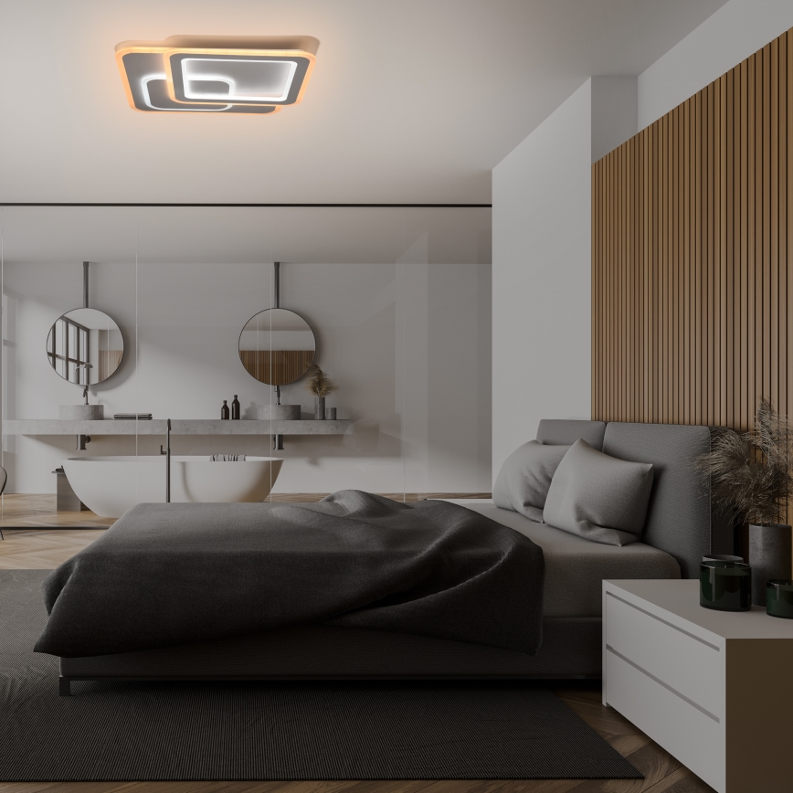 Brilagi - LED dimmbare Deckenleuchte MODERN LED/80W/230V 2700-6500K 52,5x52,5 cm + Fernbedienung