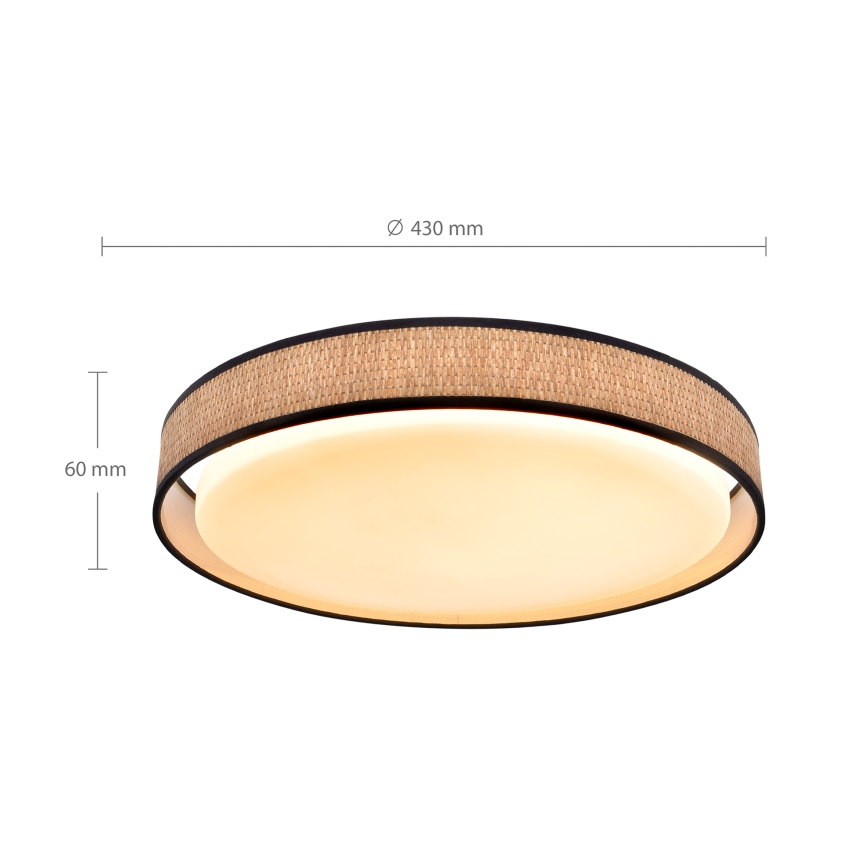 Brilagi - LED dimmbare Deckenleuchte PILAR LED/48W/230V 3000-6500K Ø 43 cm + Fernbedienung