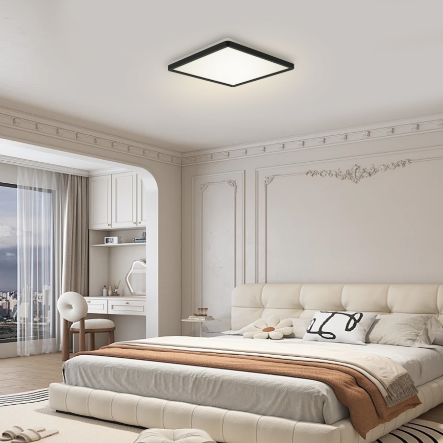 Brilagi - LED-Dimmleuchte mit Bewegungs- und Dämmerungssensor ULTRA SLIM LED/18W/230V 30x30 cm + Fernbedienung