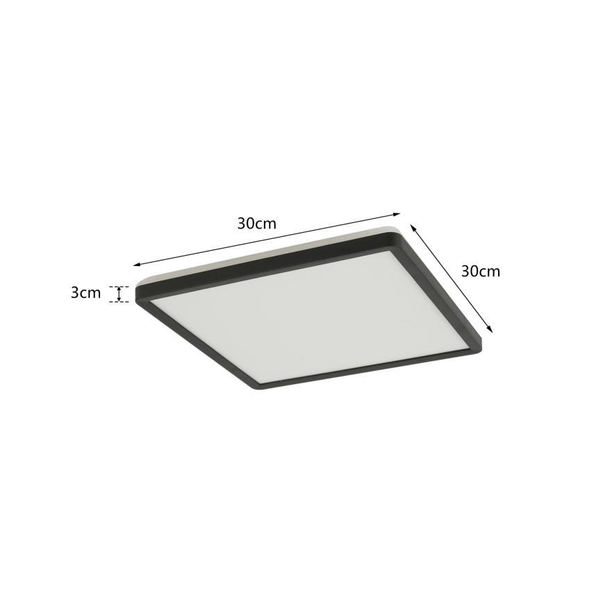Brilagi - LED-Dimmleuchte mit Bewegungs- und Dämmerungssensor ULTRA SLIM LED/18W/230V 30x30 cm + Fernbedienung