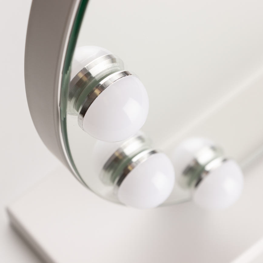 Brilagi - LED dimmbares Make-up-Spiegel HOLLYWOOD LED/12W/230V 3000/4000/6500K