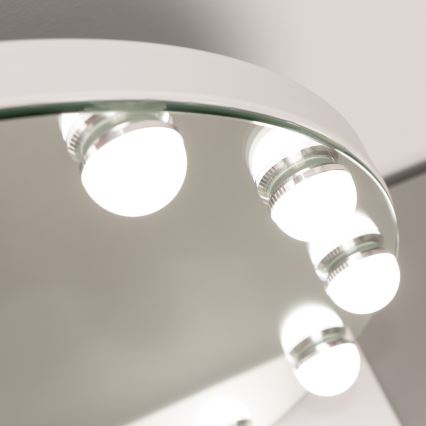 Brilagi - LED dimmbares Make-up-Spiegel HOLLYWOOD LED/12W/230V 3000/4000/6500K