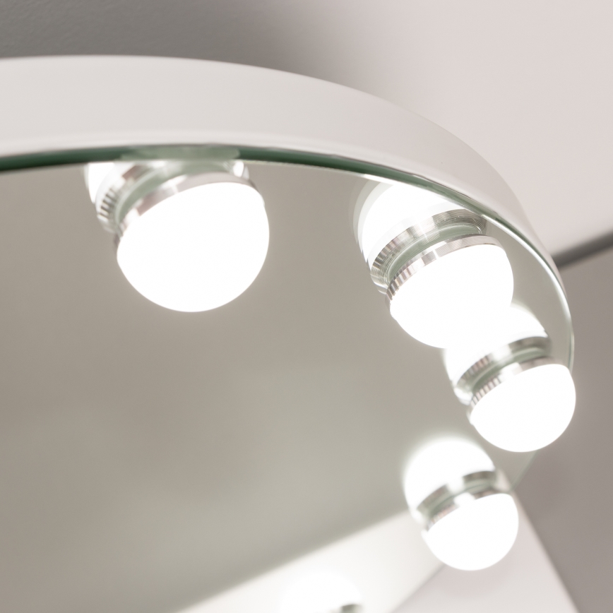 Brilagi - LED dimmbares Make-up-Spiegel HOLLYWOOD LED/12W/230V 3000/4000/6500K