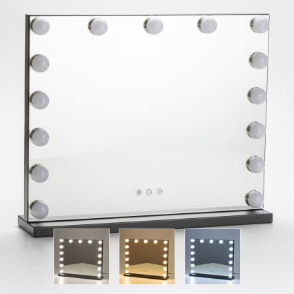Brilagi - LED dimmbares Make-up-Spiegel HOLLYWOOD LED/15W/230V 3000/4000/6500K