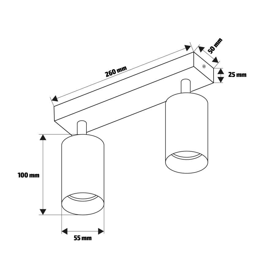 Brilagi - LED RGBW dimmbarer Spot SELE 2xGU10/6,5W/230V 2700-6500K Anthrazit