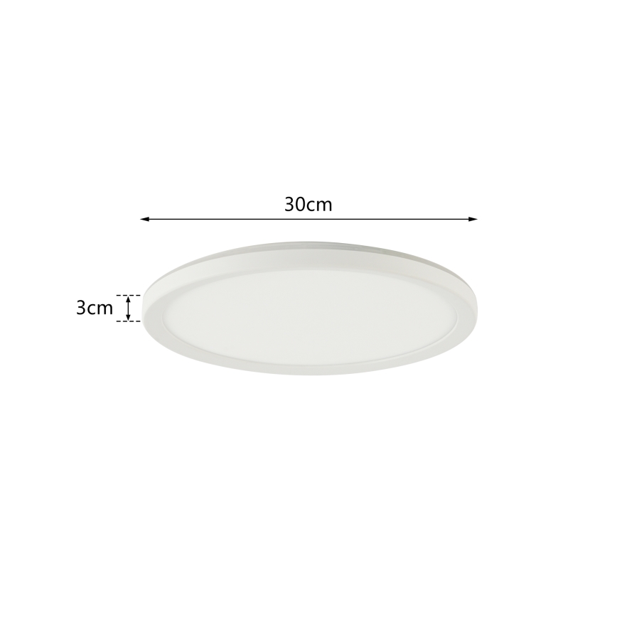 Brilagi - LED-Dimmleuchte mit Bewegungs- und Dämmerungssensor ULTRA SLIM LED/18W/230V Ø 30 cm + Fernbedienung