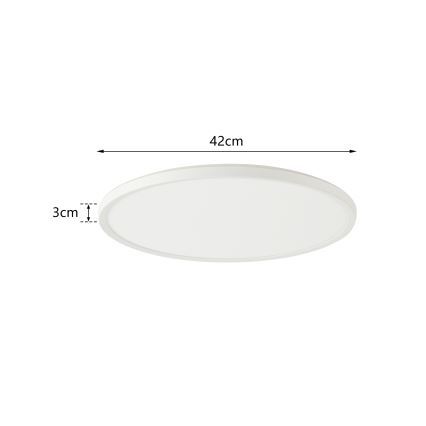 Brilagi - LED-Dimmleuchte mit Bewegungs- und Dämmerungssensor ULTRA SLIM LED/24W/230V Ø 42 cm + Fernbedienung