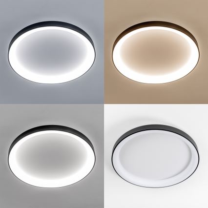 Brilagi - Dimmbare LED-Deckenleuchte FALCON II LED/108W/230V 3000-6500K Ø 80 cm schwarz + Fernbedienung