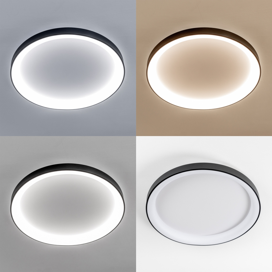 Brilagi - Dimmbare LED-Deckenleuchte FALCON II LED/108W/230V 3000-6500K Ø 80 cm schwarz + Fernbedienung