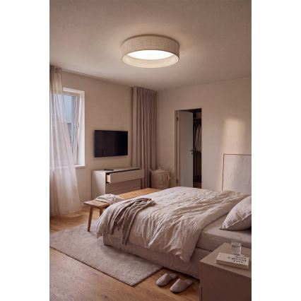 Brilagi - LED dimmbare Deckenleuchte VELVET SMARTIX STARS LED/24W/230V 3000-6000K Ø 45 cm beige Wi-Fi Tuya Beacon + Fernbedienung